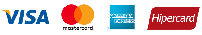Visa, Mastercard, American Express e Hipercard